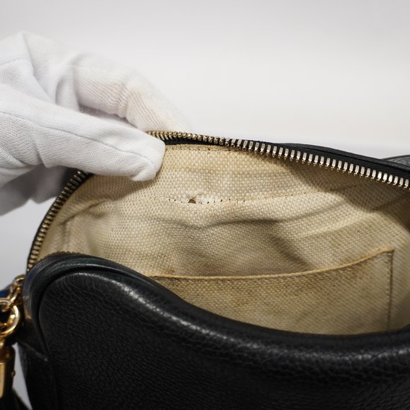 GUCCIAuth  Soho Shoulder Bag 308364 Women's Leather Shoulder Bag Black - Picture 7 of 10